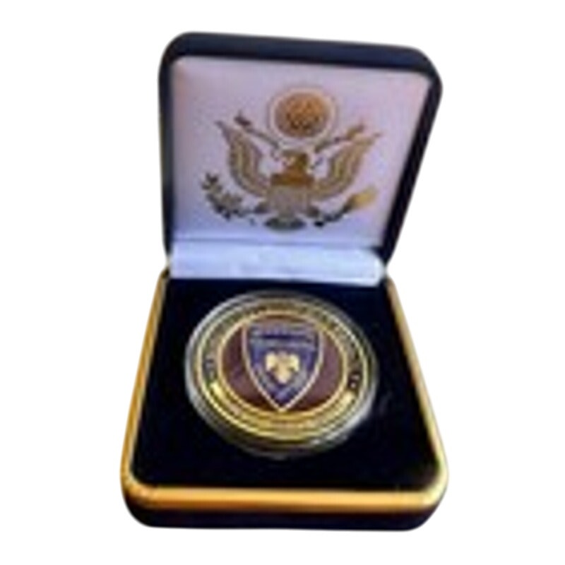 Department of Energy (DOE) Challenge Coin With Blue Velvet Case. Fast Shipping!