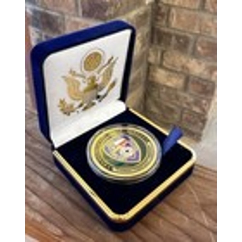 Department of Energy (DOE) Challenge Coin With Blue Velvet Case. Fast Shipping!