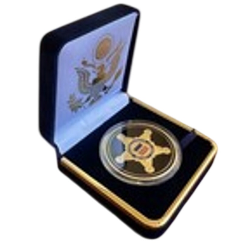 Department of Energy (DOE) Challenge Coin With Blue Velvet Case. Fast Shipping!