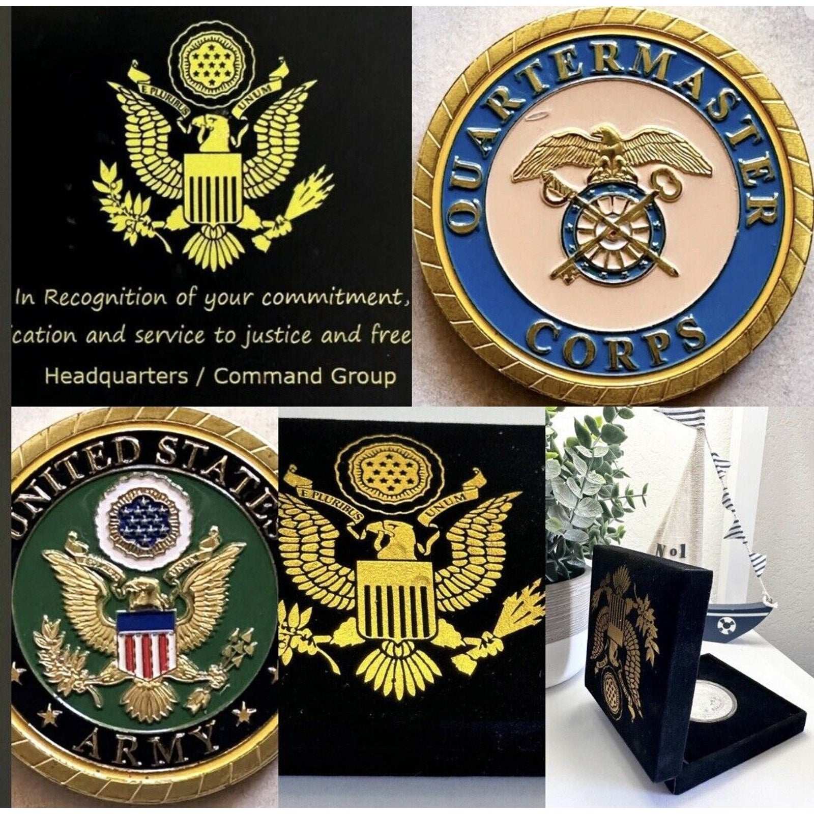 New US Army Quartermaster Corps Challenge Coin USA Army