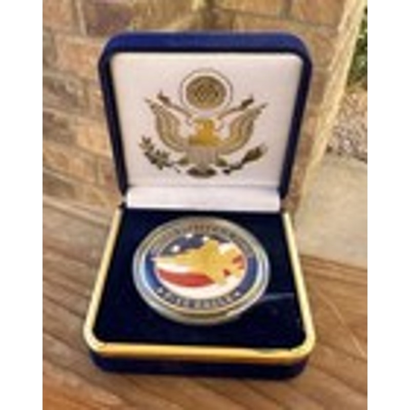 Department of Energy (DOE) Challenge Coin With Blue Velvet Case. Fast Shipping!