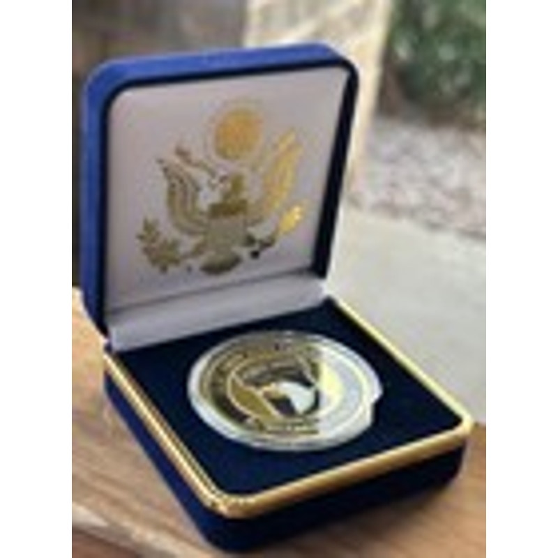 Department of Energy (DOE) Challenge Coin With Blue Velvet Case. Fast Shipping!