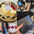 JOINT US Army Canda Infantry D Day 6th June 1944 W/Credential coin holder wallet