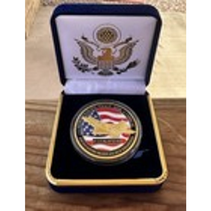 Department of Energy (DOE) Challenge Coin With Blue Velvet Case. Fast Shipping!