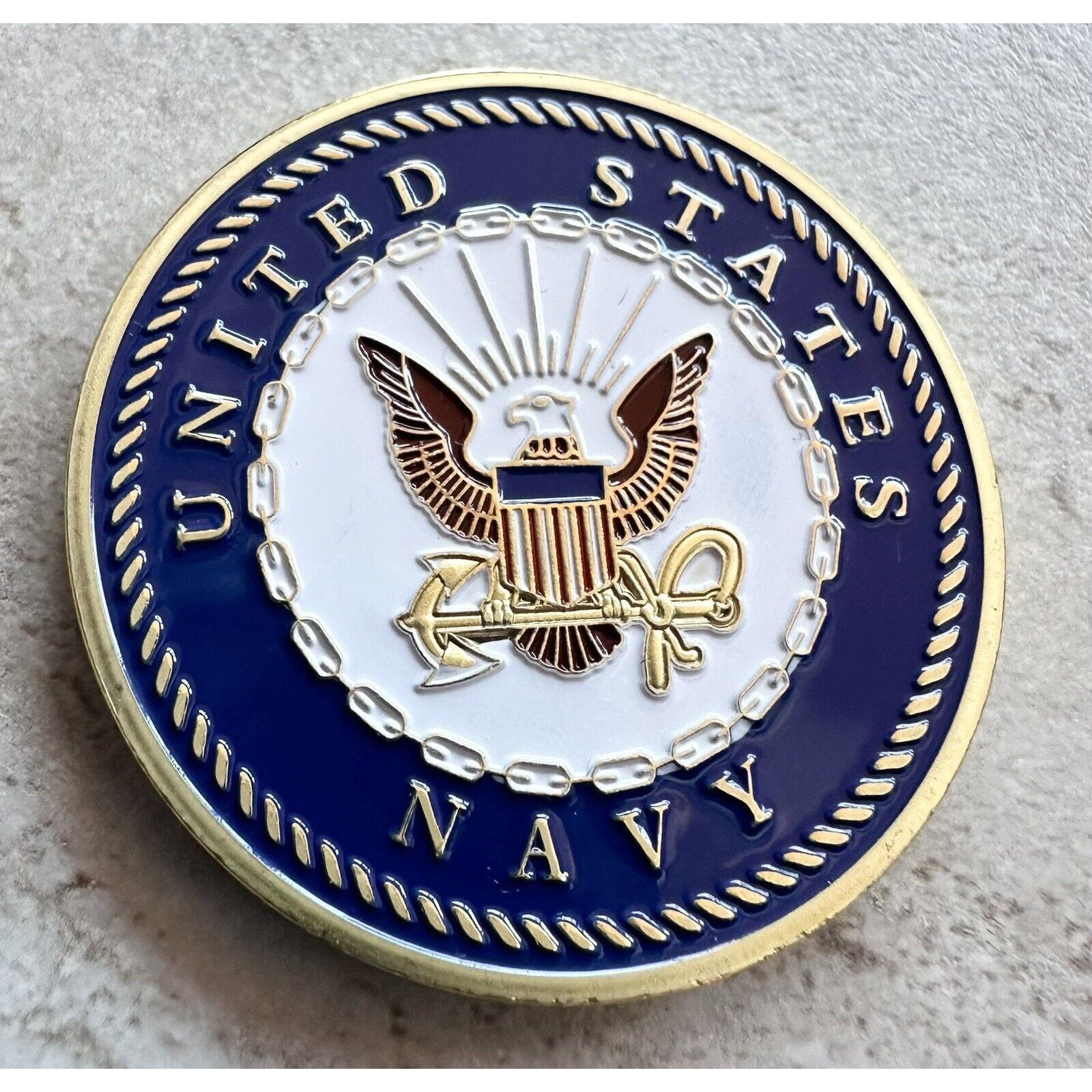 NAVY NAVAL BASE CORONADO NORTH ISLAND NBC CHALLENGE COIN W/ Special Velvet Case