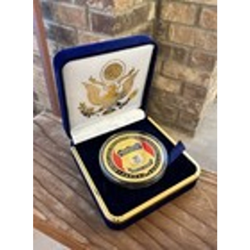 Department of Energy (DOE) Challenge Coin With Blue Velvet Case. Fast Shipping!