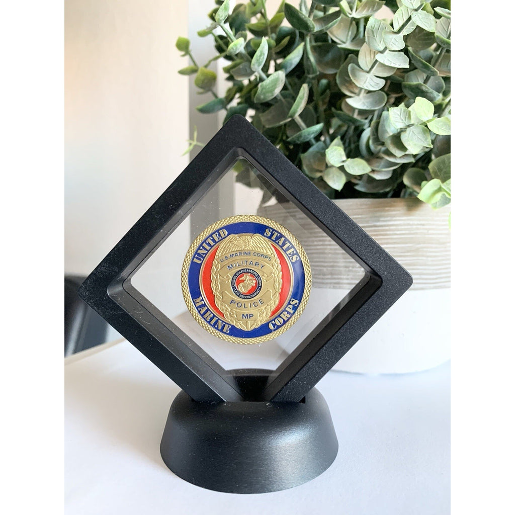 US MARINE CORPS MILITARY POLICE Coin With 3D Display Official License 23125