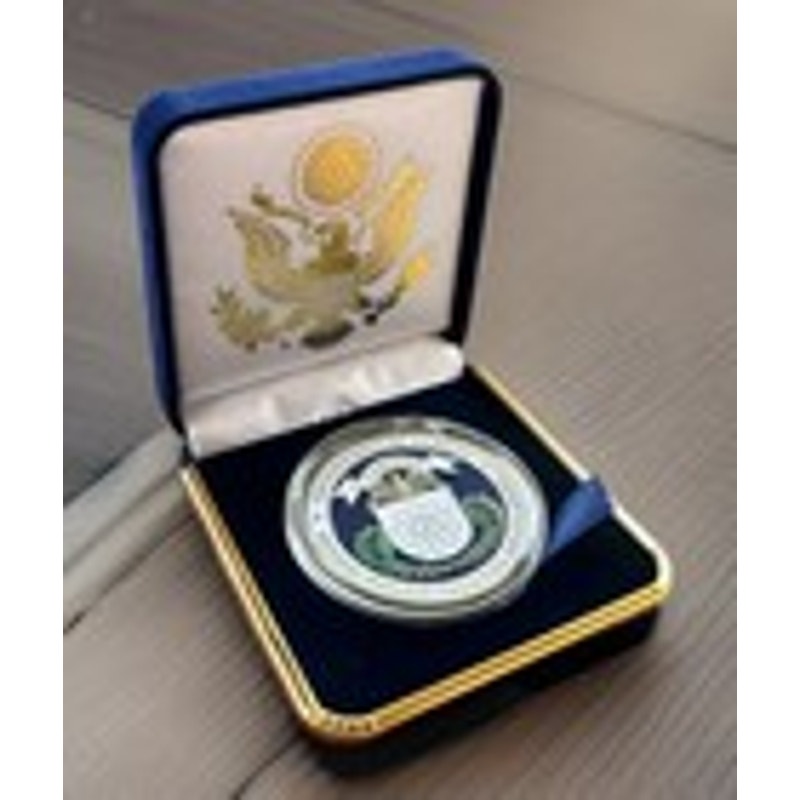 Department of Energy (DOE) Challenge Coin With Blue Velvet Case. Fast Shipping!