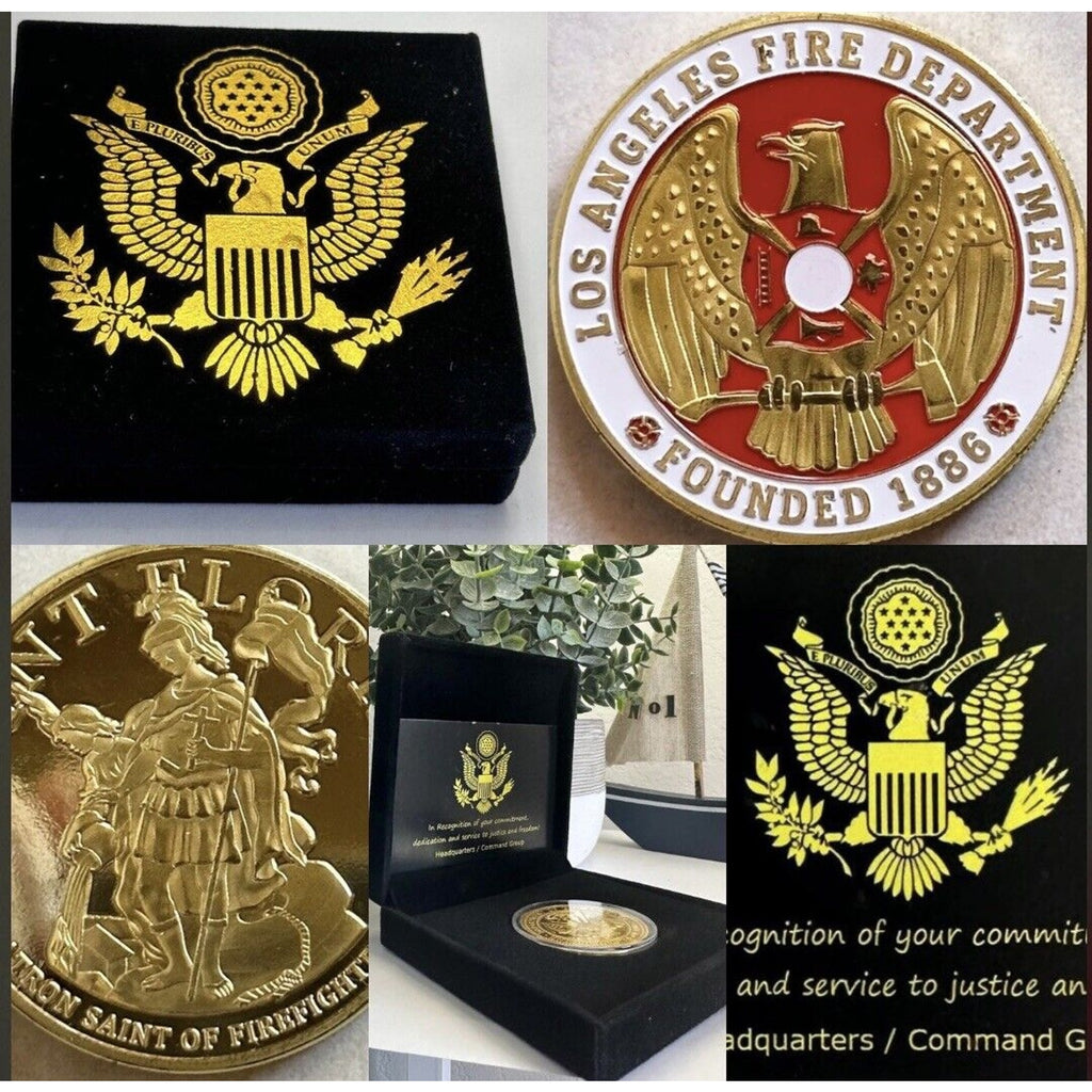 CITY OF LOS ANGELES Fire Dept. Challenge Coin USA
