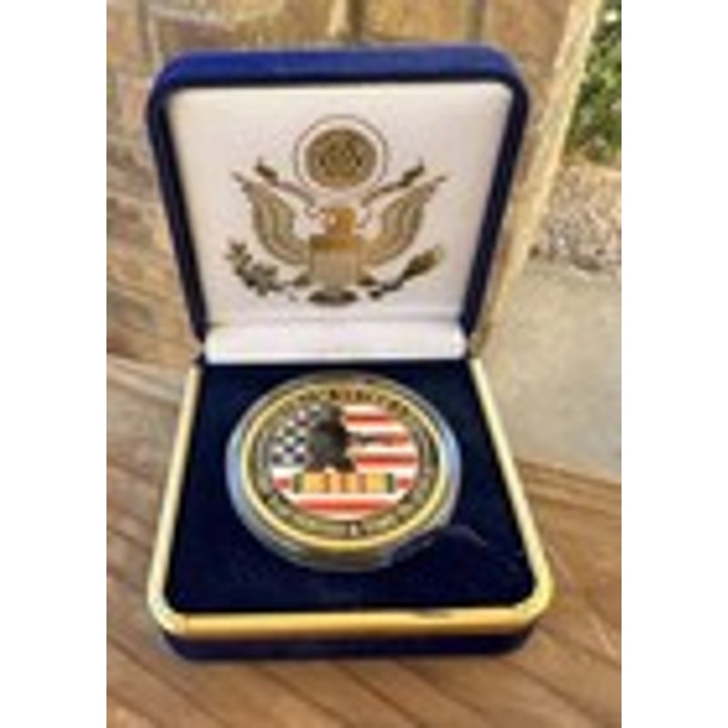 Department of Energy (DOE) Challenge Coin With Blue Velvet Case. Fast Shipping!