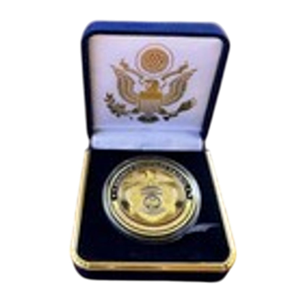 NEVADA HIGHWAY PATROL TROOPER Challenge Coin With Blue Velvet Case