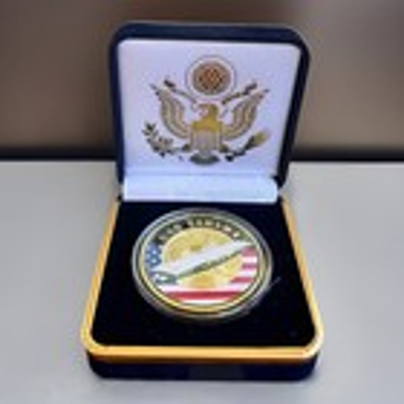 Department of Energy (DOE) Challenge Coin With Blue Velvet Case. Fast Shipping!