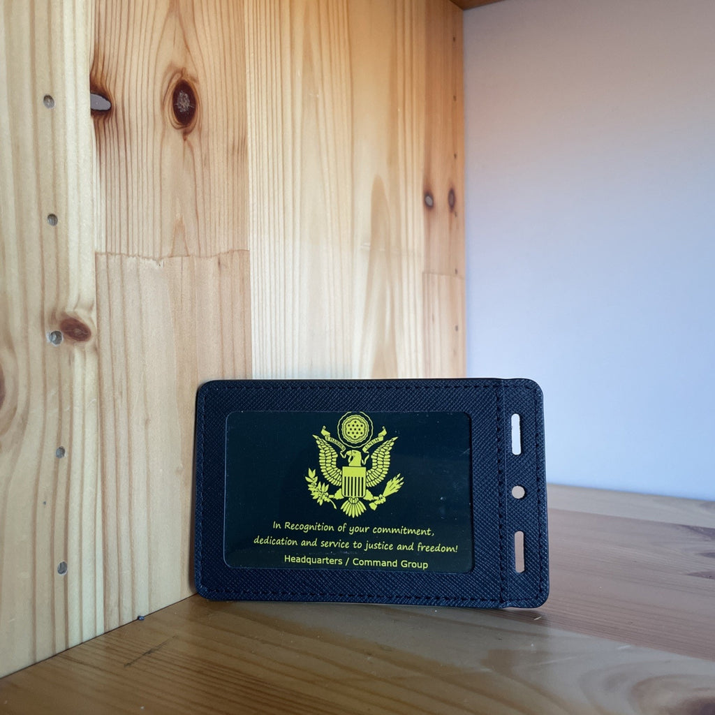 Perfect Fit Challenge Coin Holder Credential Double ID Credit Card Wallet