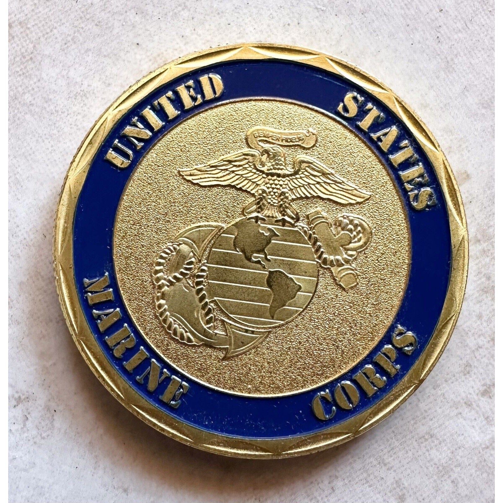 US MARINE CORPS 5th MARINE REGIMENT Challenge Coin With Special Velvet Case