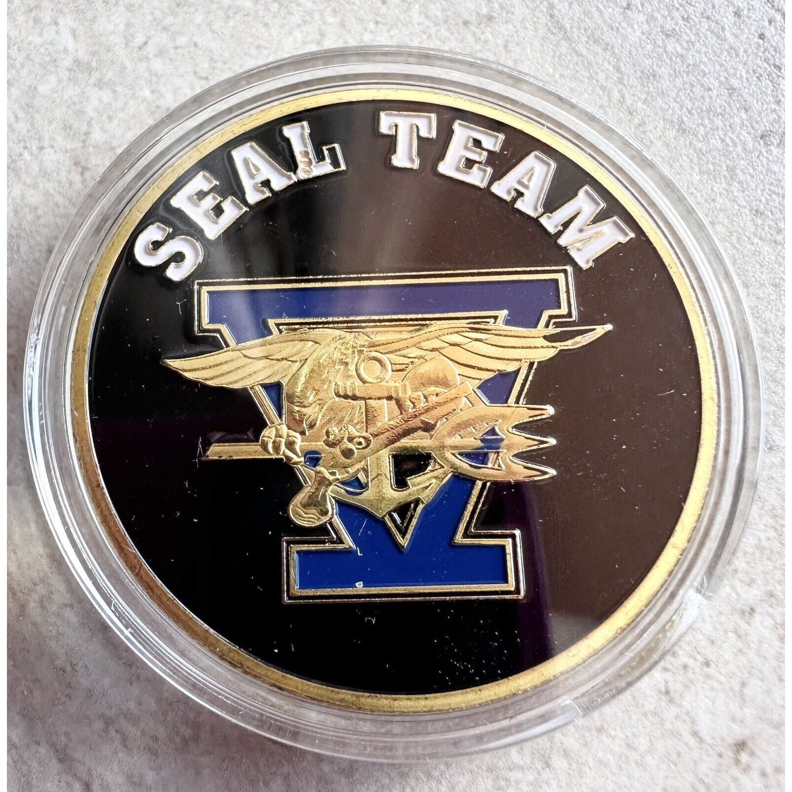 US NAVY SEAL TEAM FIVE Challenge Coin seal team 5 With Beautiful velvet Case