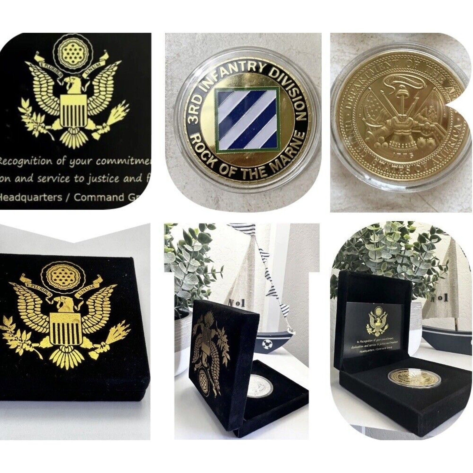 ARMY Third 3rd INFANTRY COMBAT DIVISION Challenge Coin USA -Army
