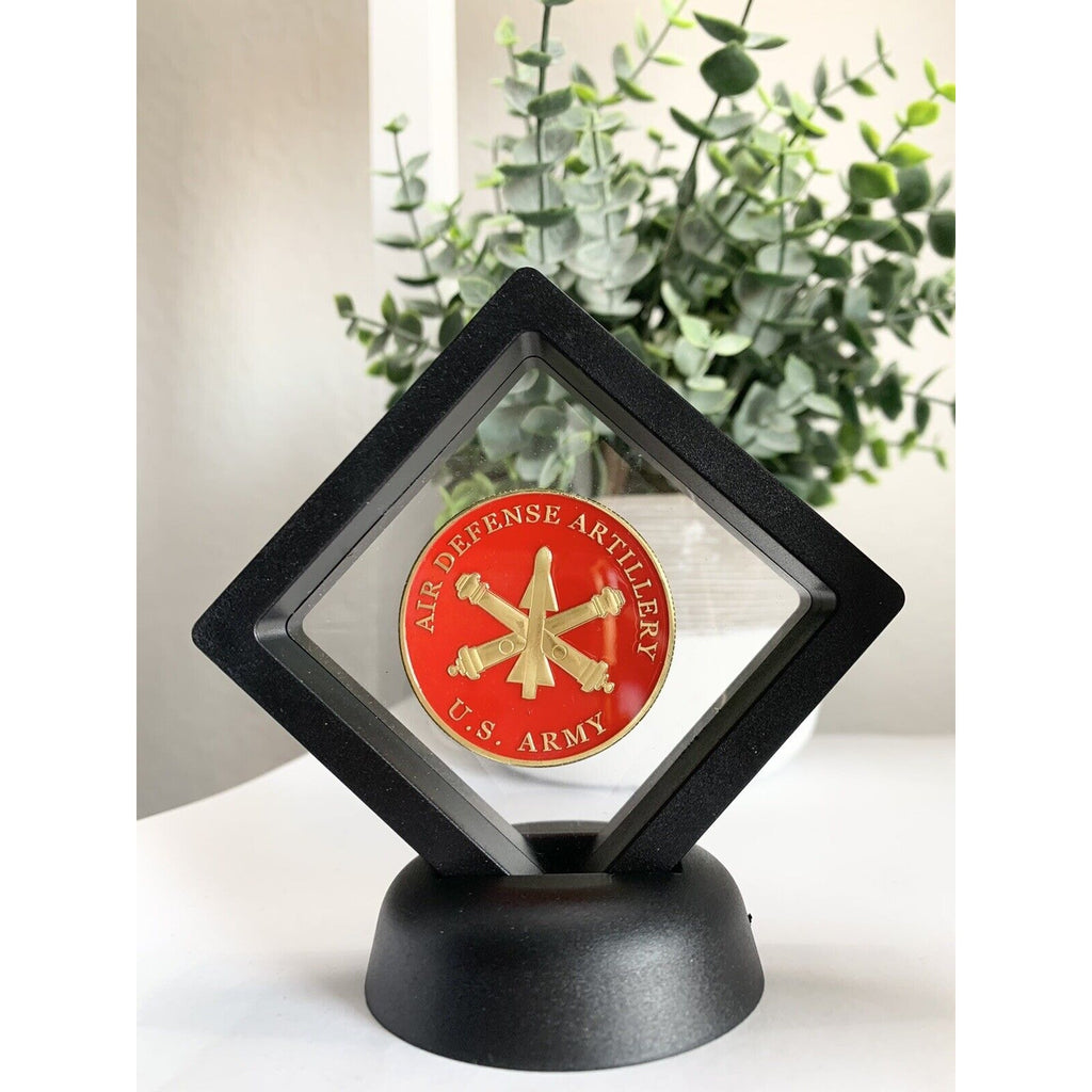 Air Defense Artillery U.S. Army Challenge Coin With 3D Display Case