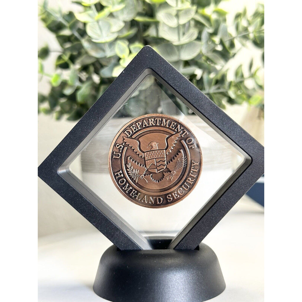 U.S. SECRET SERVICE Shield Challenge Coin (COPPER) With Case