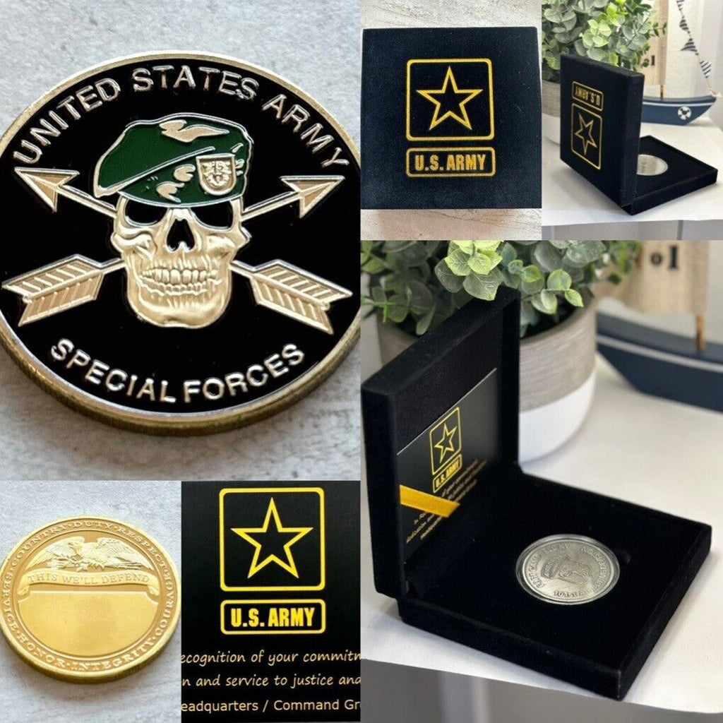 Special Ops Joint Special forces SF Unit Challenge Coin With Special Case