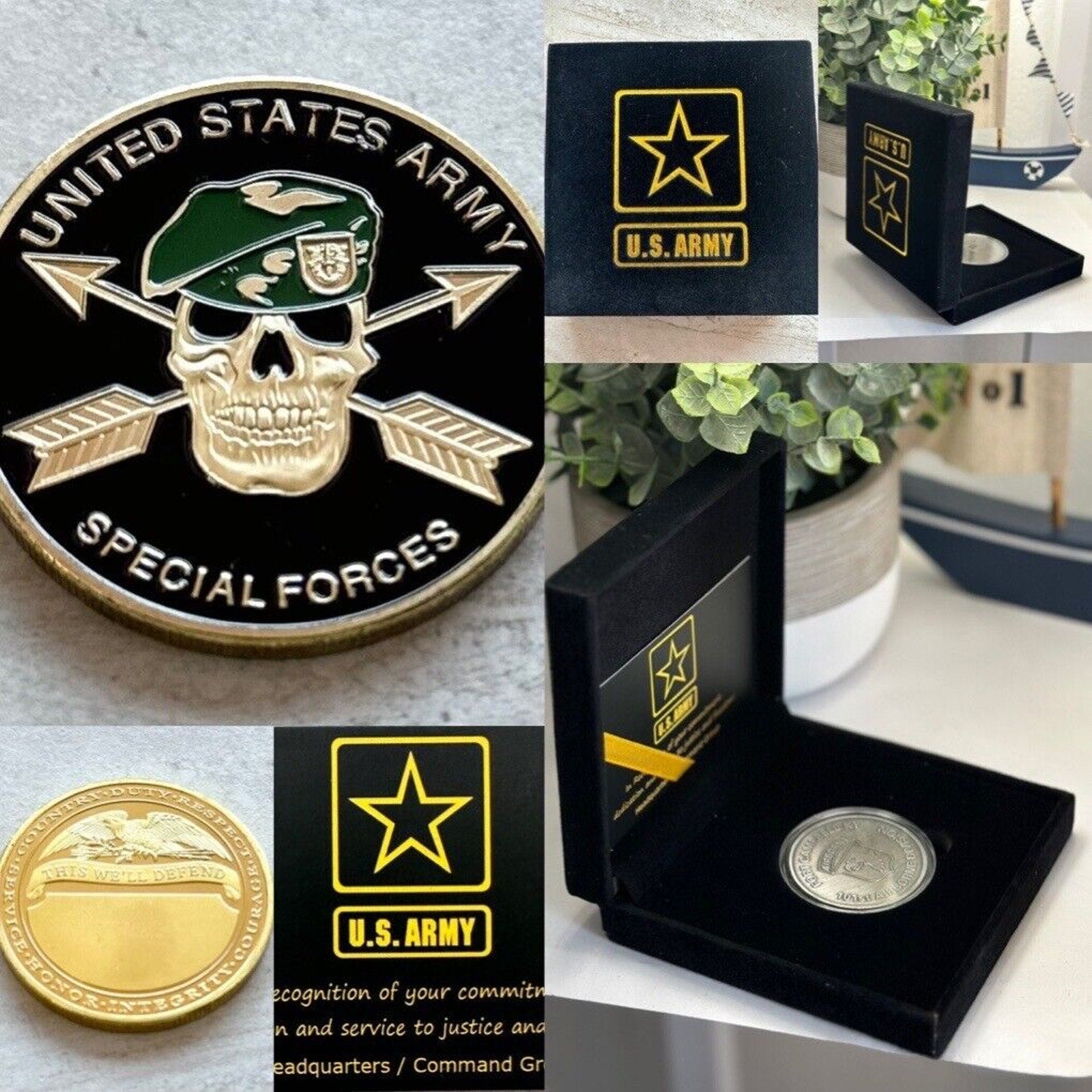 Special Ops Joint Special forces SF Unit Challenge Coin With Special Case