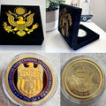 U S NAVAL CRIMINAL INVESTIGATIVE SERVICE Challenge Coin with velvet case