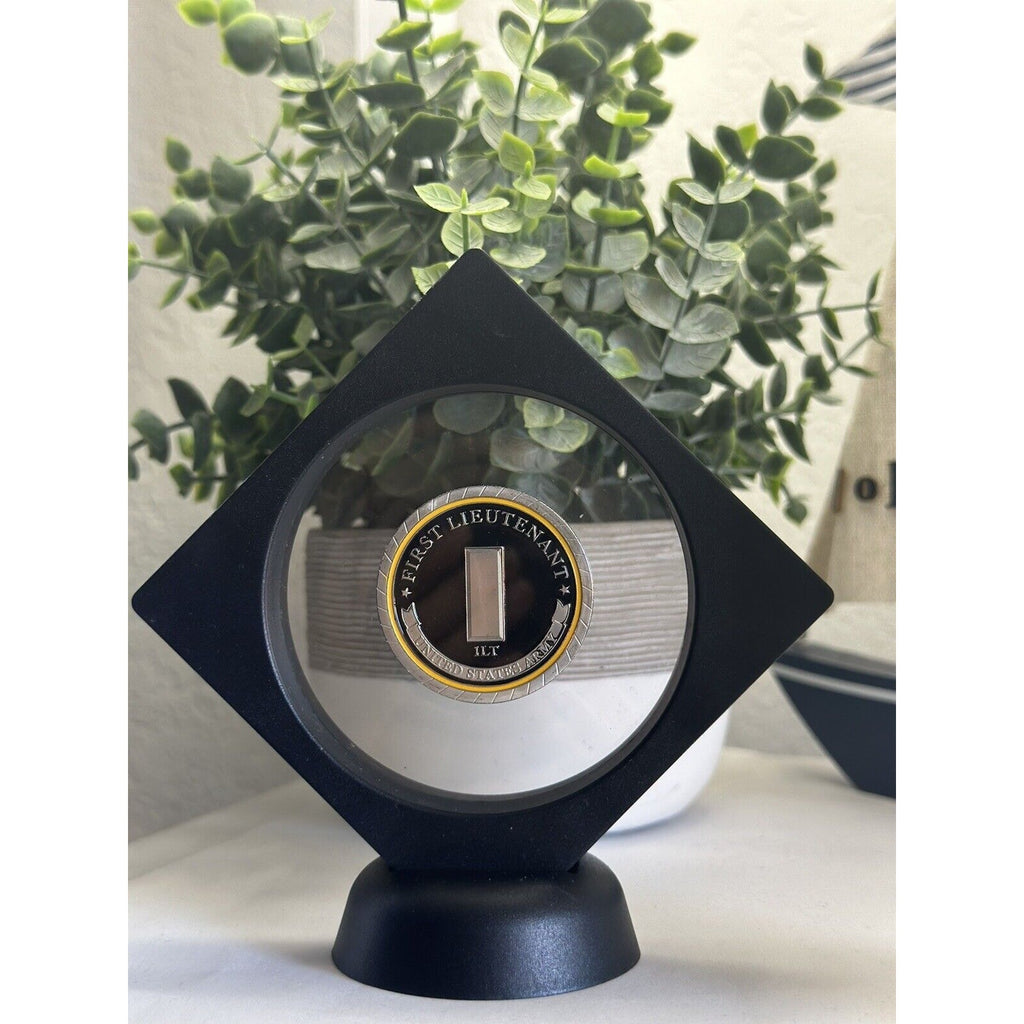 Challenge Coin Army Rank First Lieutenant Coin Come With 3D Display Case