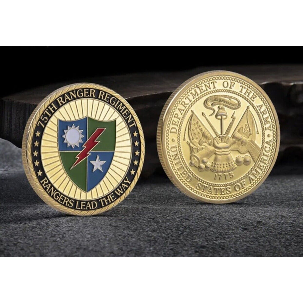 US Army 75th Ranger Regiment Rangers Lead the Way Challenge Coin