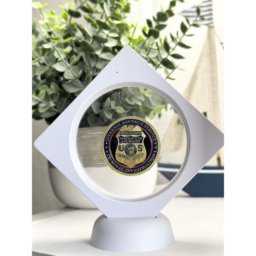 INTERNAL REVENUE SERVICE CRIMINAL INVESTIGATION (CI) Challenge Coin w/ Case