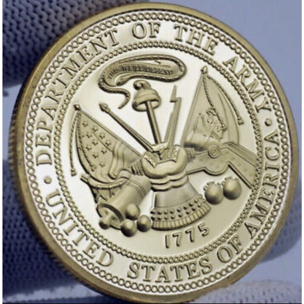 US Army 2nd Infantry Division Second To None Challenge Coin With Velvet Case New
