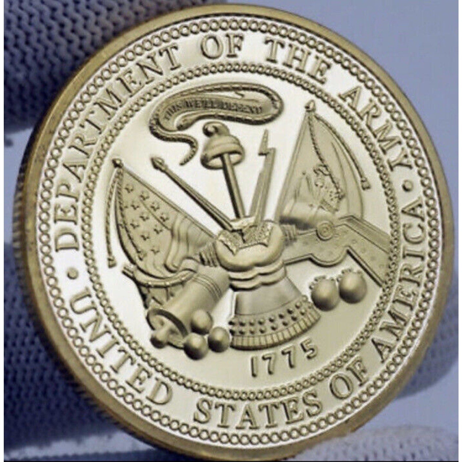 US Army 2nd Infantry Division Second To None Challenge Coin With Velvet Case New