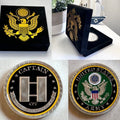 US ARMY CAPTAIN RANK CHALLENGE COIN MILITARY With Special Velvet Case