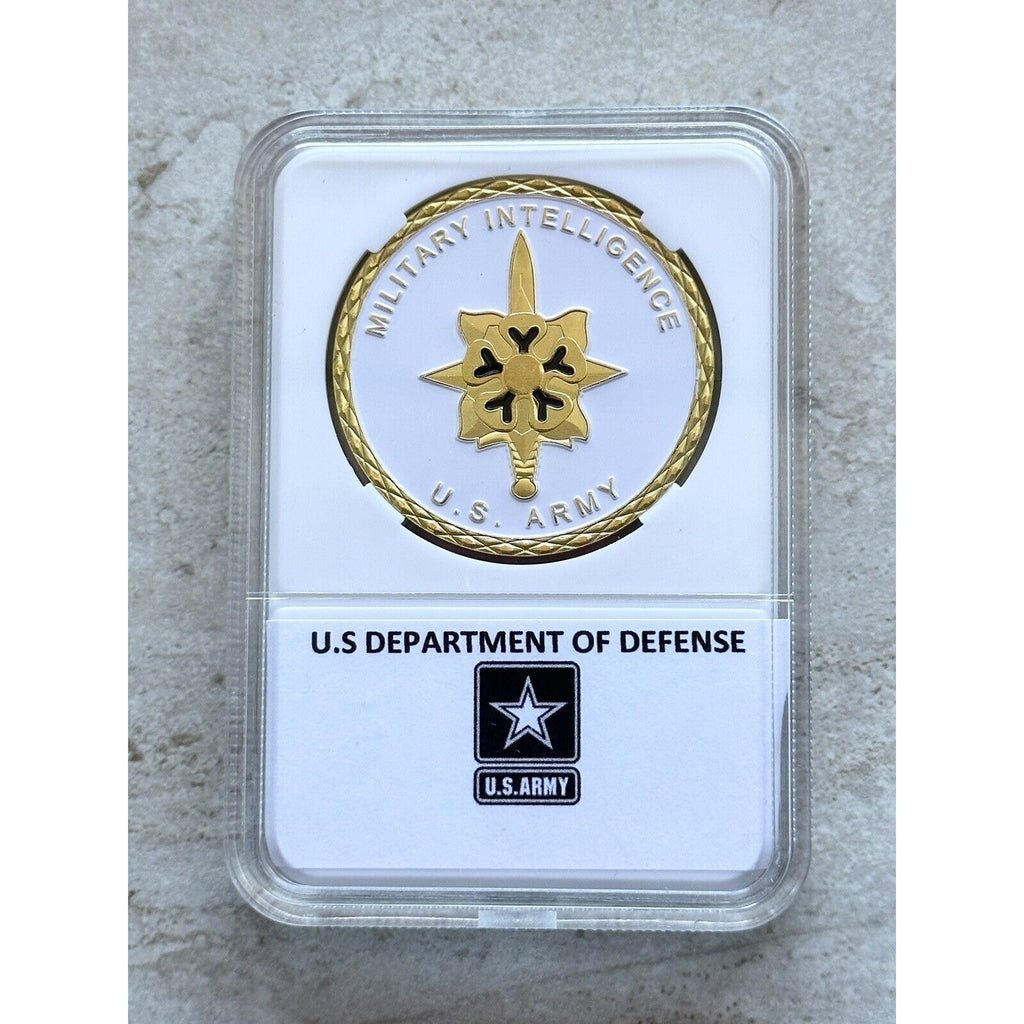 US Army MILITARY INTELLIGENCE MI Spacial Agent Challenge Coin NEW!