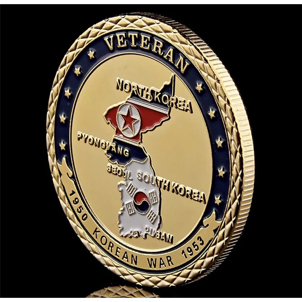 Korean War Veteran Challenge Coin - 1950-1953, Come With Case.