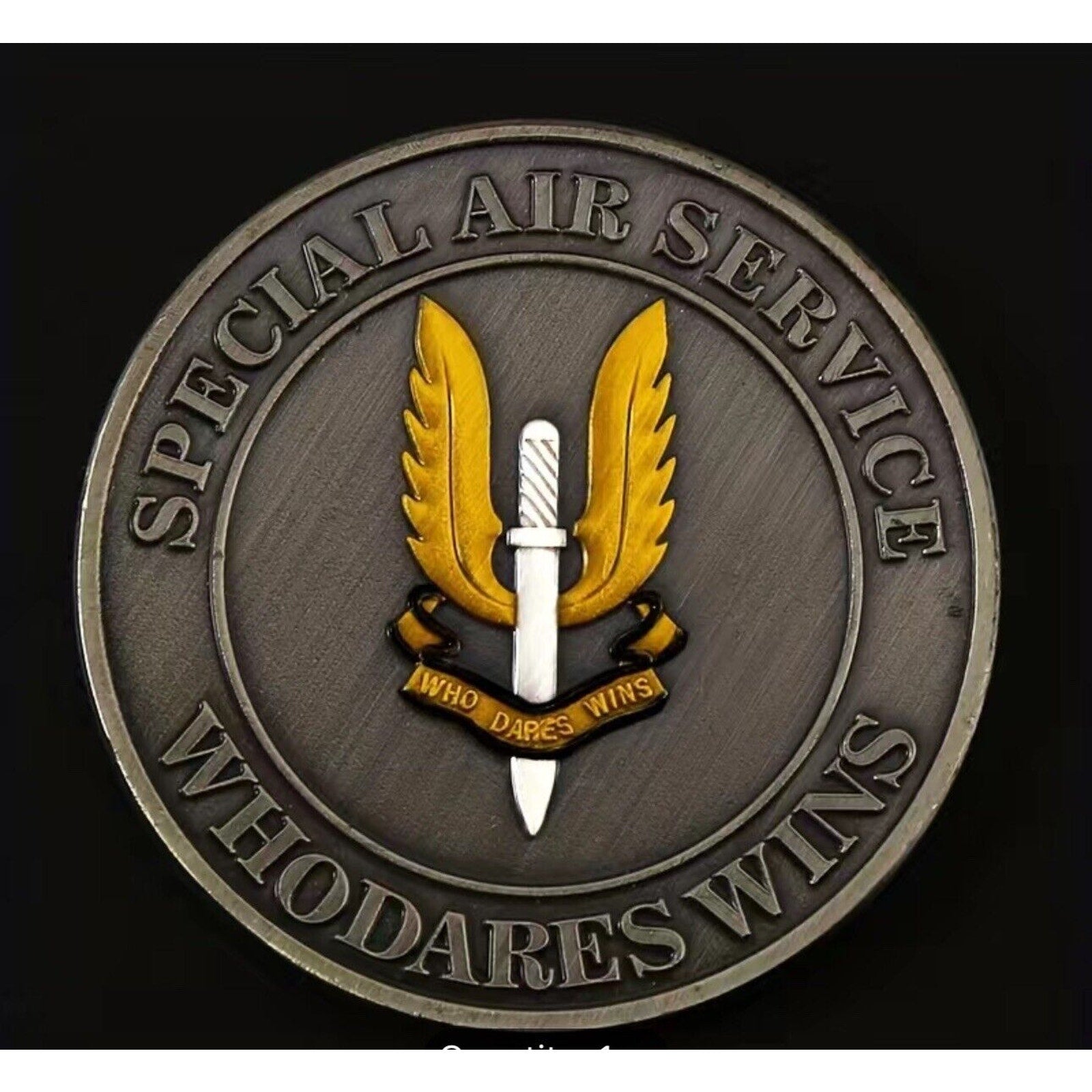 British Army UK Special Air Service WHO DARE WINS Kill or Capture Challenge Coin
