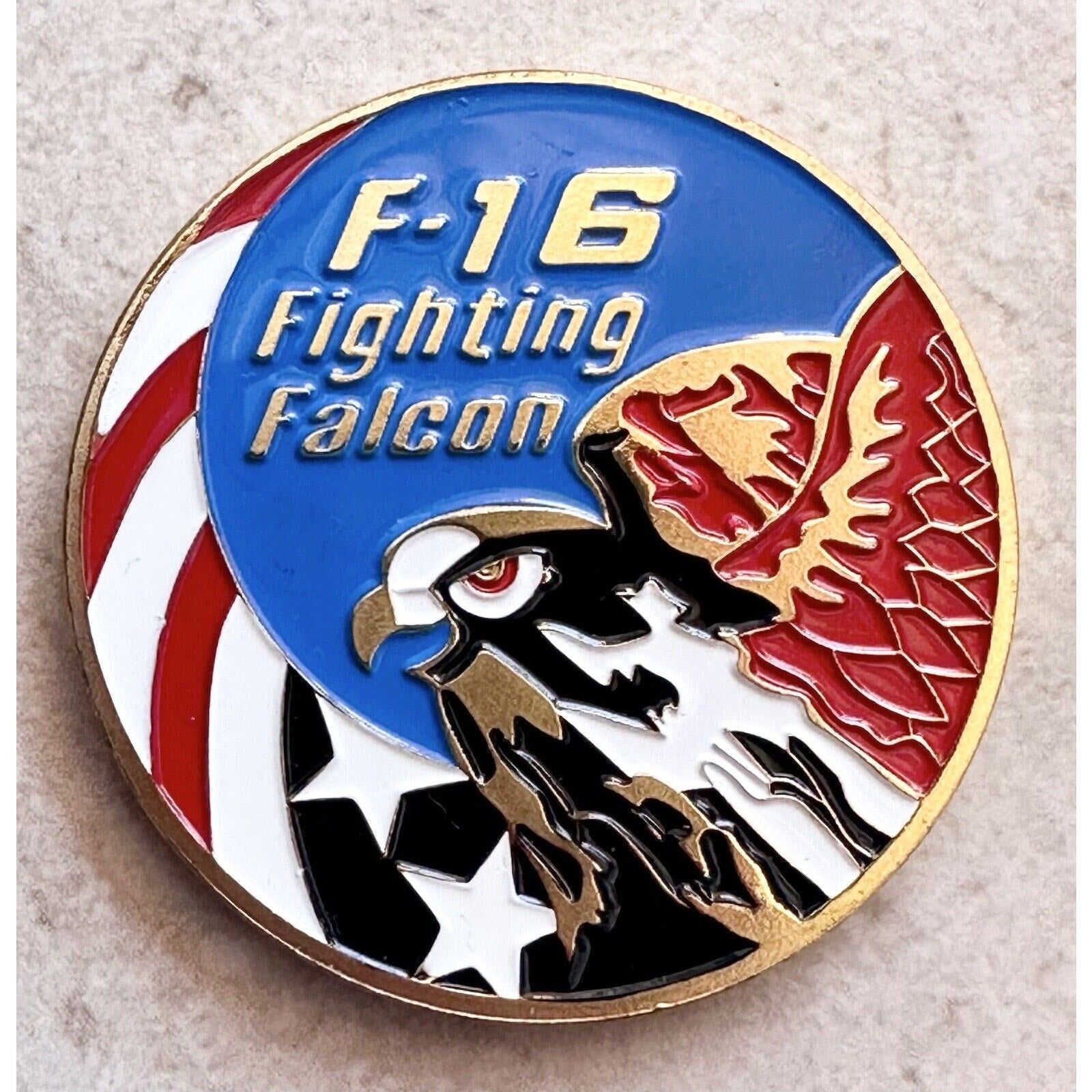 Ari Force F-16 Fighting Falcon Fighter Aircraft Commemorative Coin USA AF