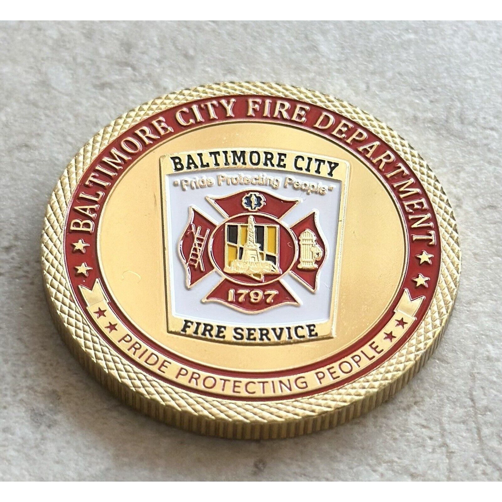 BALTIMORE CITY FIRE DEPT. Challenge Coin