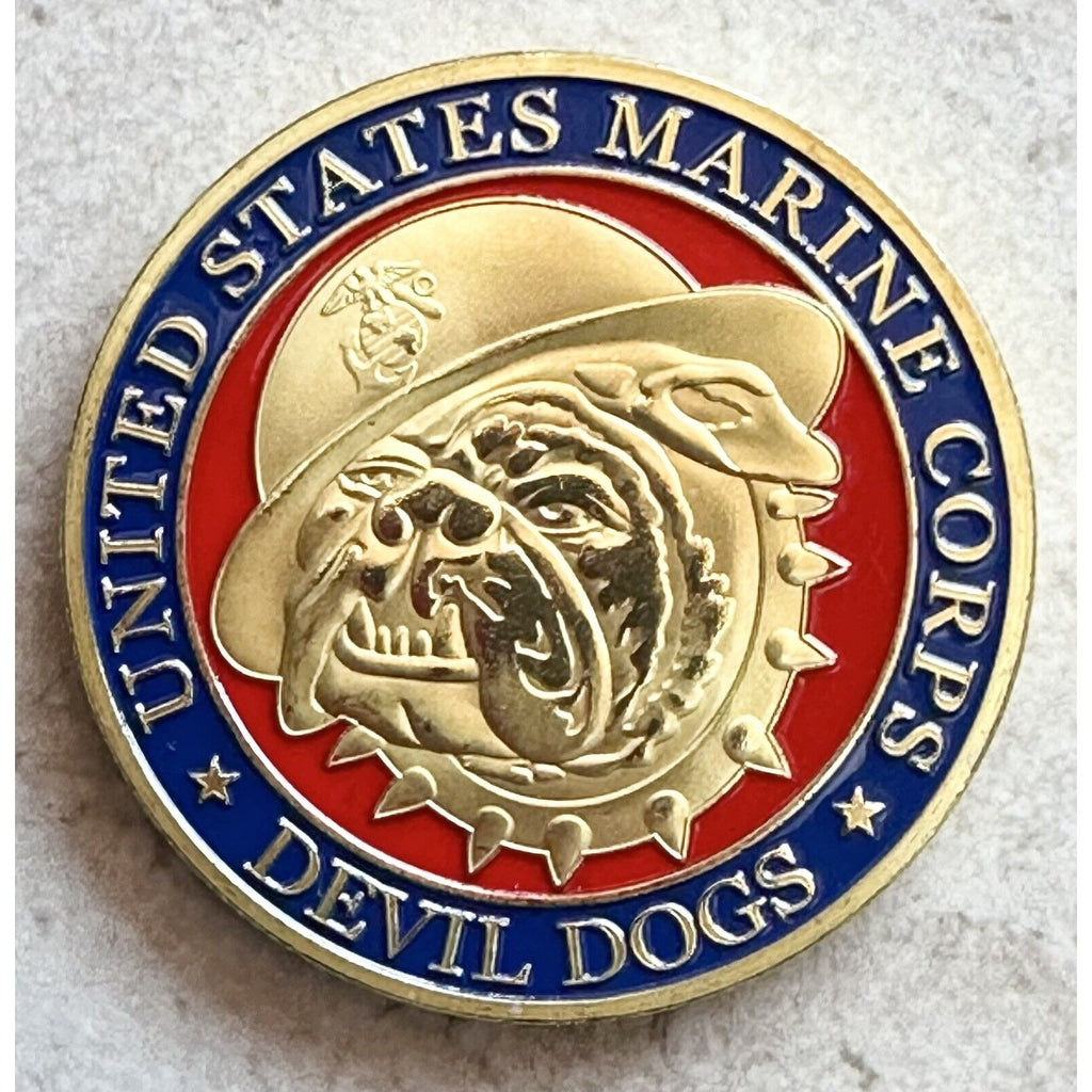 MARINE CORPS USMC SEMPER FI DEVIL DOGS CHALLENGE COIN USMC NEW