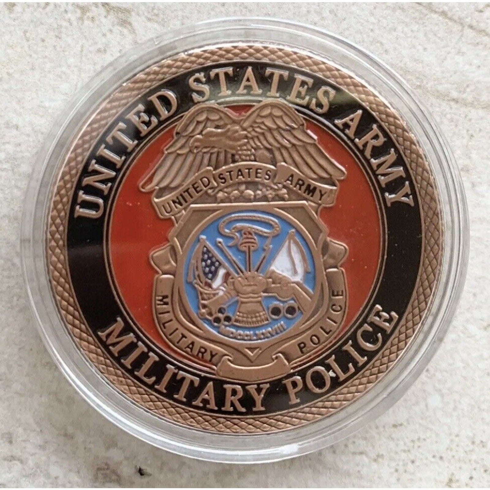 US Army Military Police Challenge Coin MP Come With Velvet Presentation Box