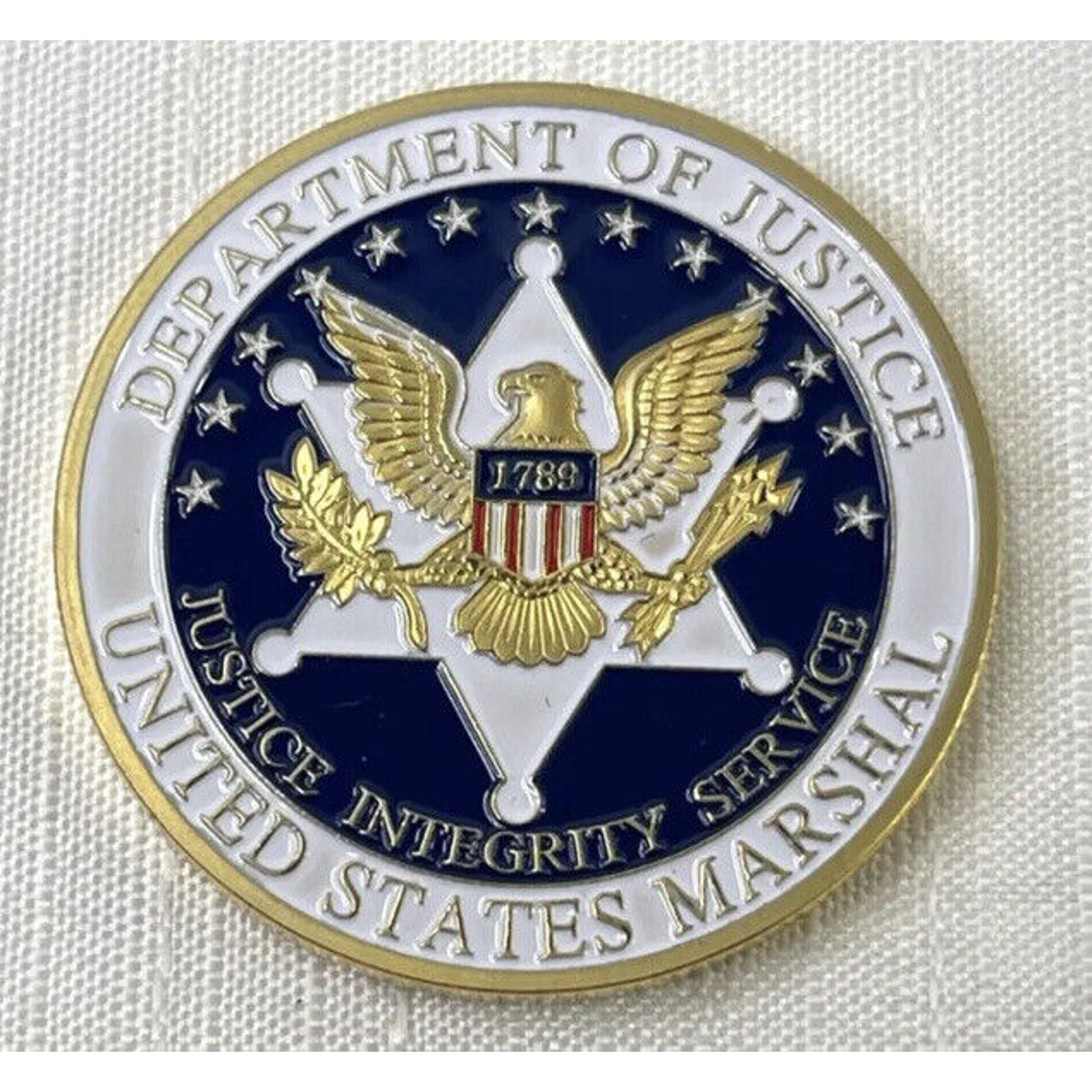 US Federal Marshal Service Special Agent Challenge Coin USA