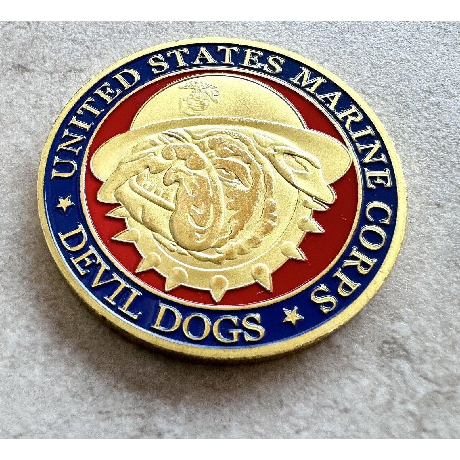 US MARINE CORPS - DEVIL DOGS Challenge Coin