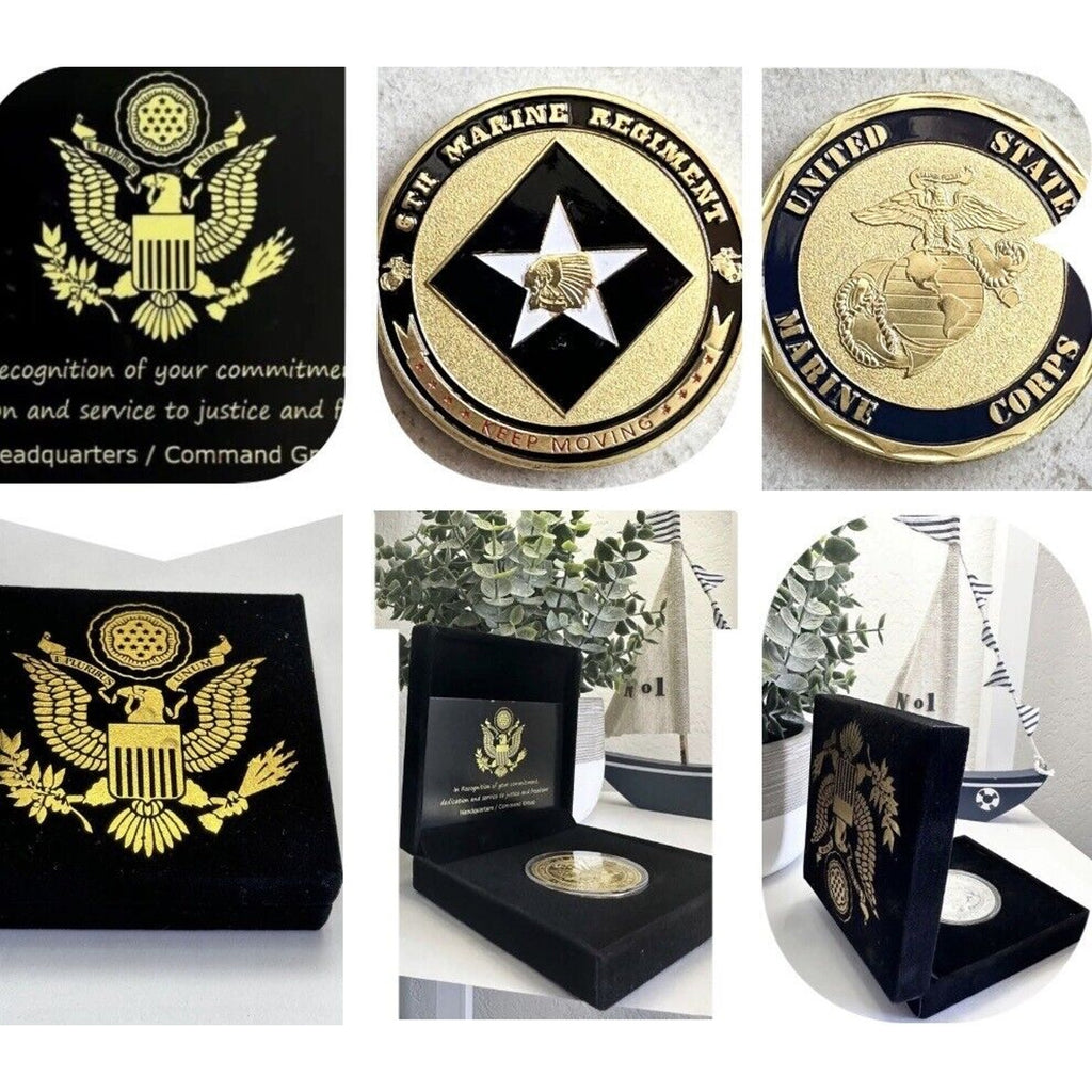 US MARINE CORPS - 6th MARINE REGIMENT Challenge Coin USMC