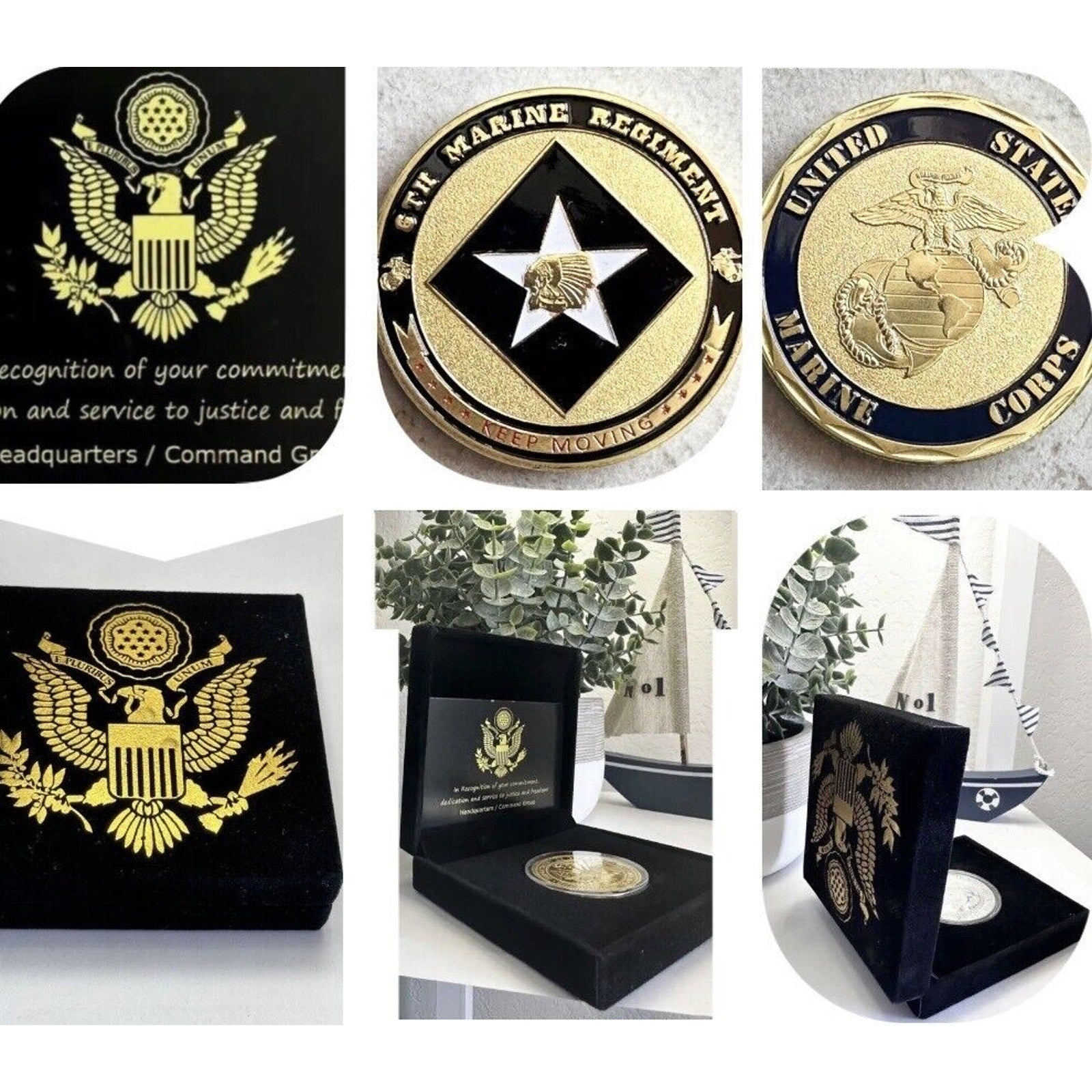 US MARINE CORPS - 6th MARINE REGIMENT Challenge Coin USMC