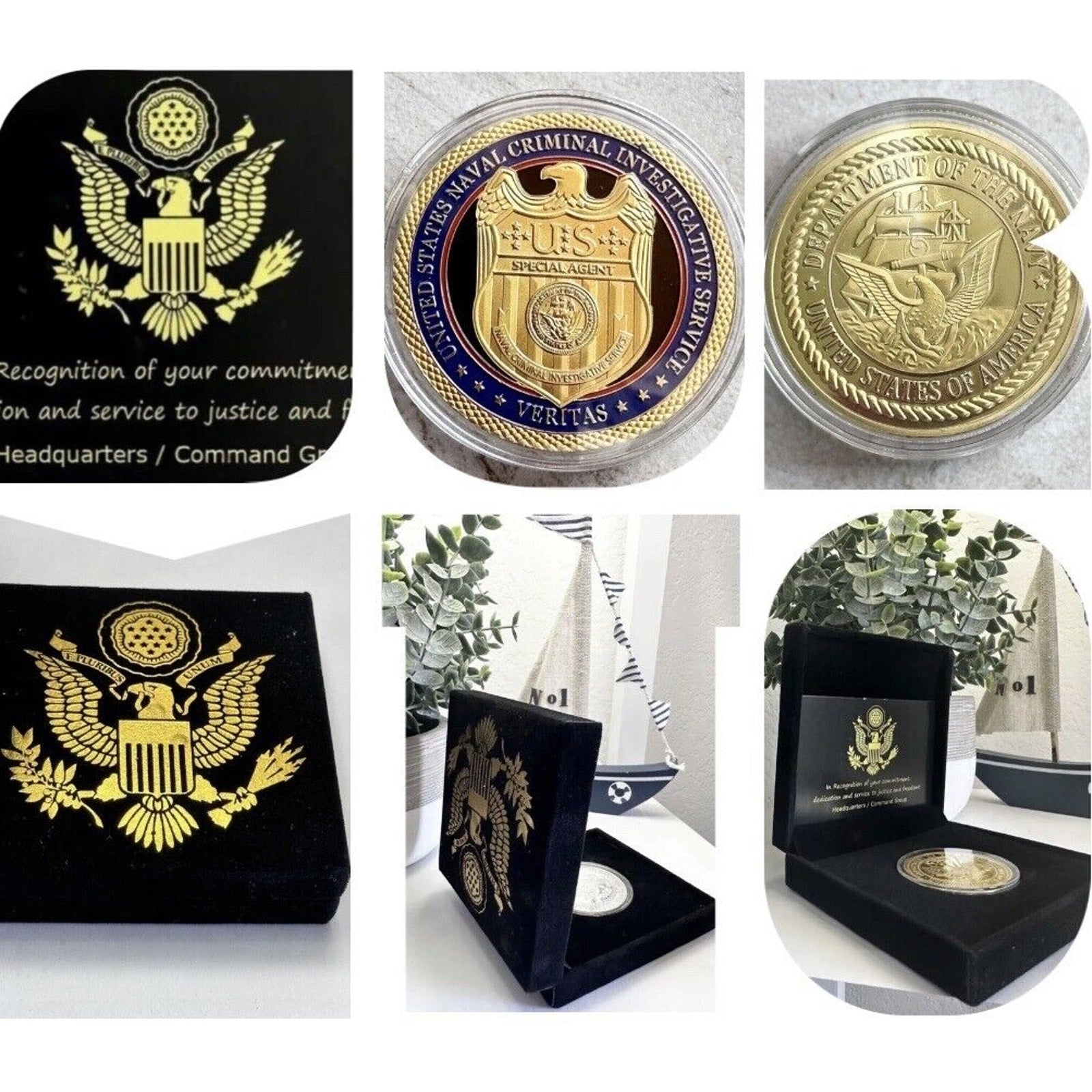 U S NAVAL CRIMINAL INVESTIGATIVE SERVICE Challenge Coin USA