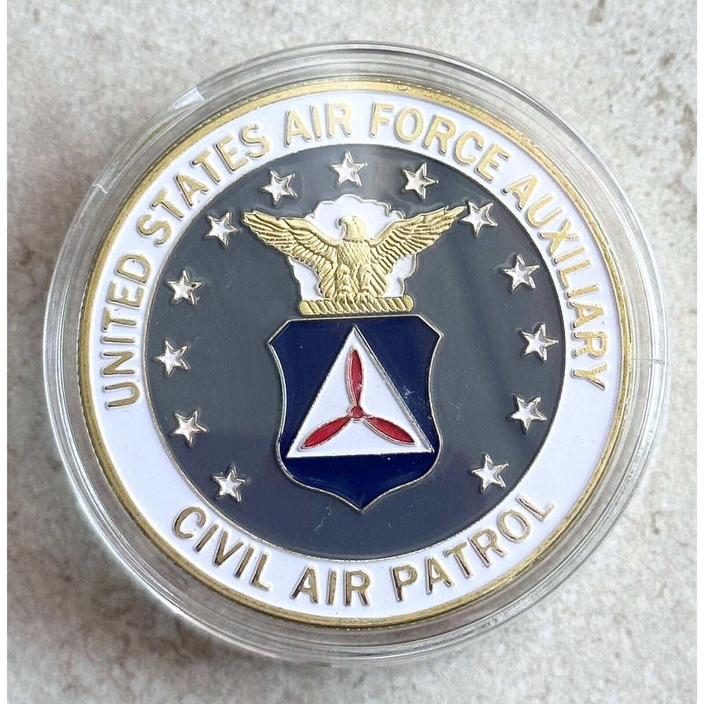 U S AIR FORCE AUXILIARY CIVIL AIR PATROL Challenge Coin With Special Box
