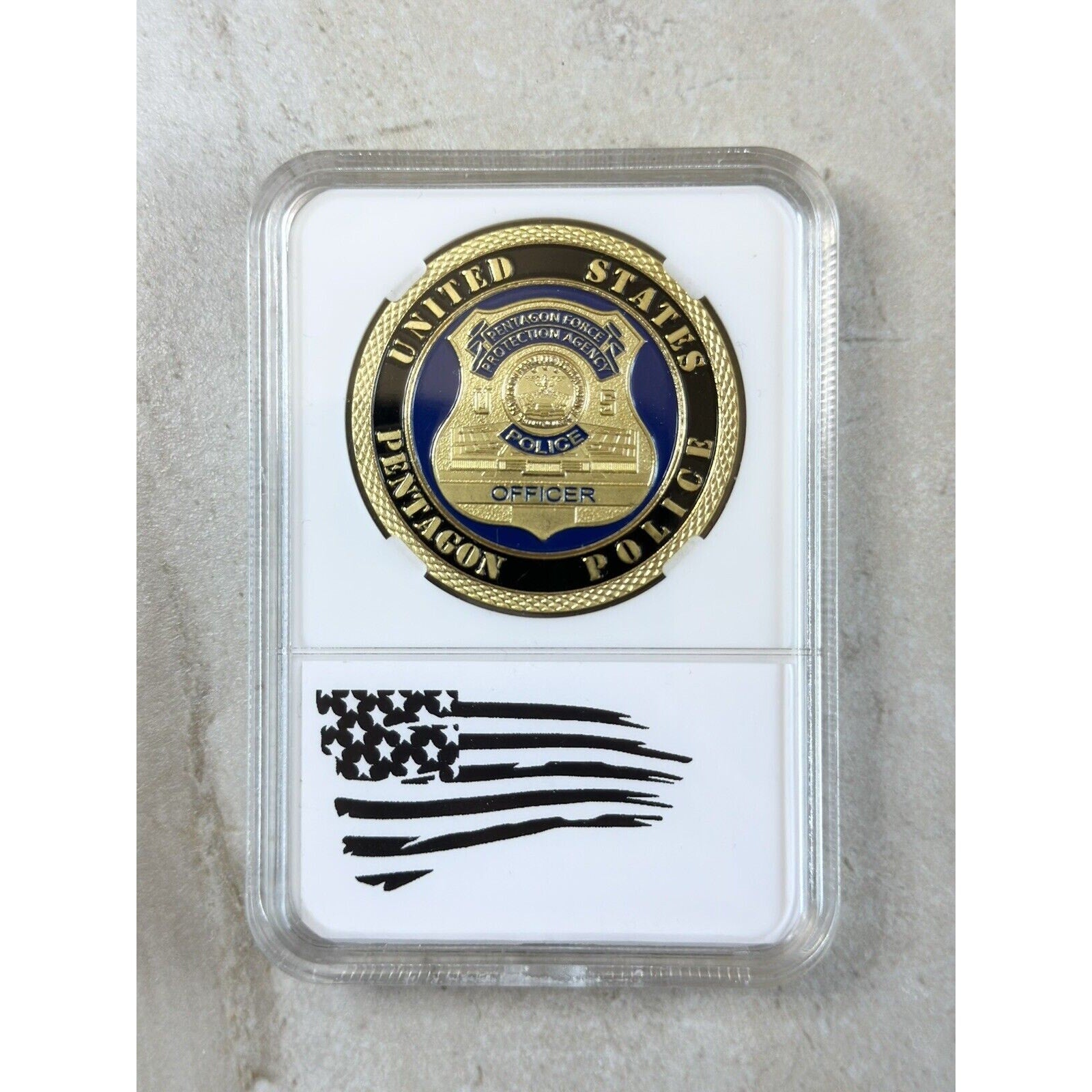 United States US Pentagon POLICE Division - PPD - Challenge Coin 40mm w Case