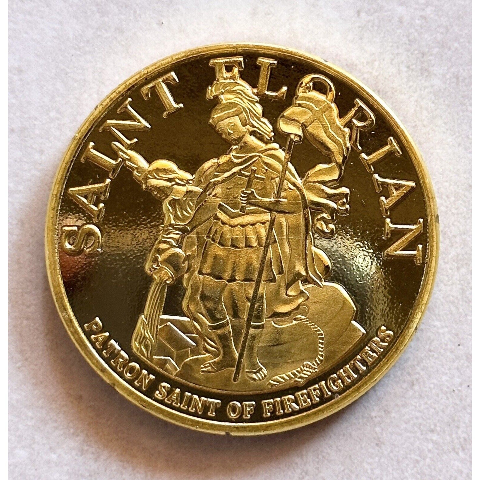 CITY OF LOS ANGELES FIRE DEPARTMENT FIRE FIGHTERS CHALLENGE COIN With Case