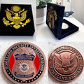 DOHS Security Investigations Special Agent Badge Challenge Coin with velvet case