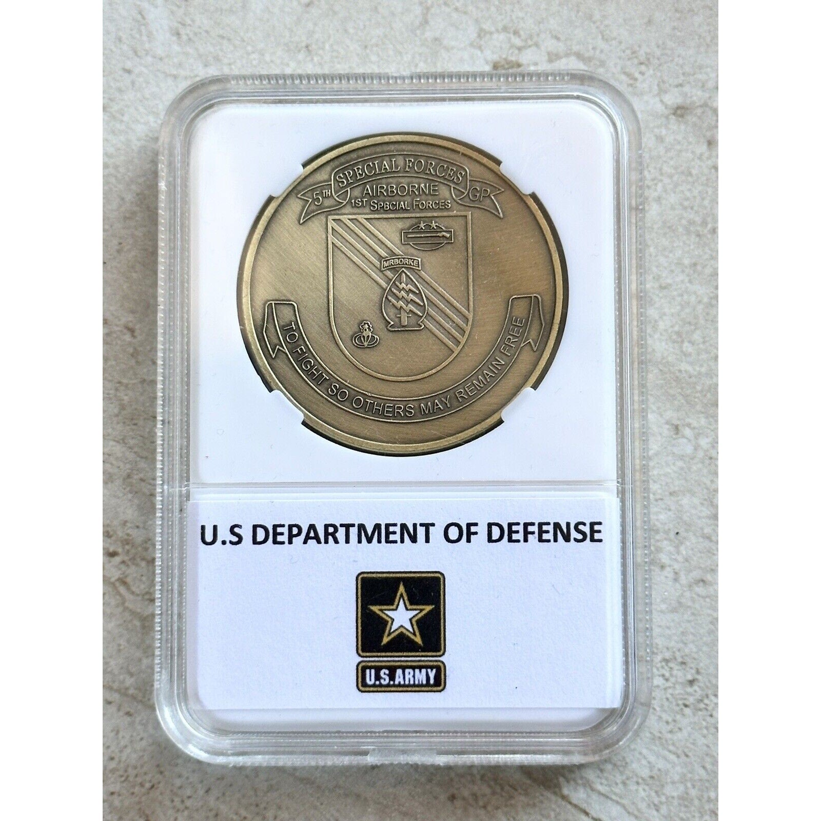 5th Special Forces Group Airborne 1st Special Forces Army Challenge Coin