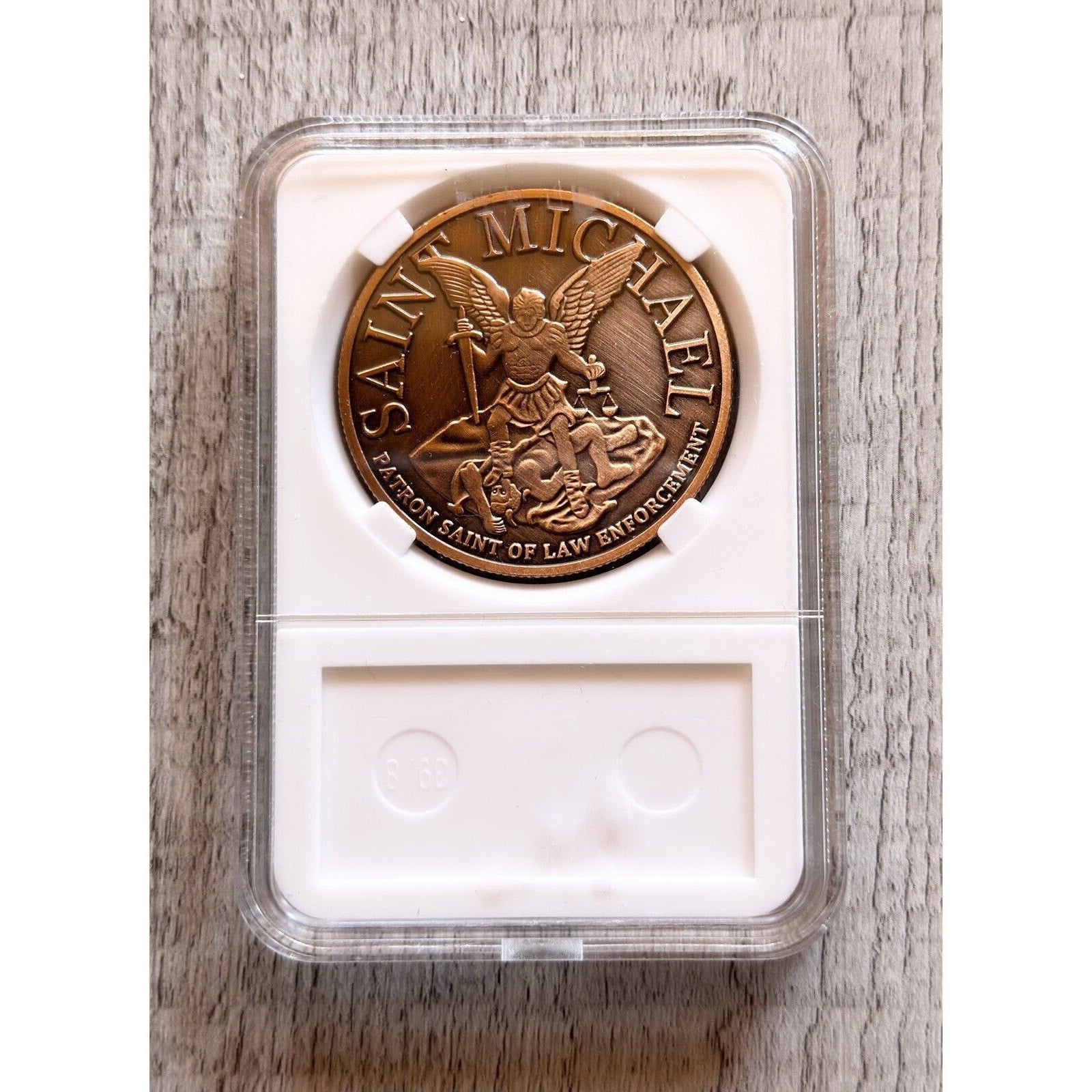 San Francisco SFPD POLICE DEPARTMENT Bronzed FINISH Challenge Coin with case