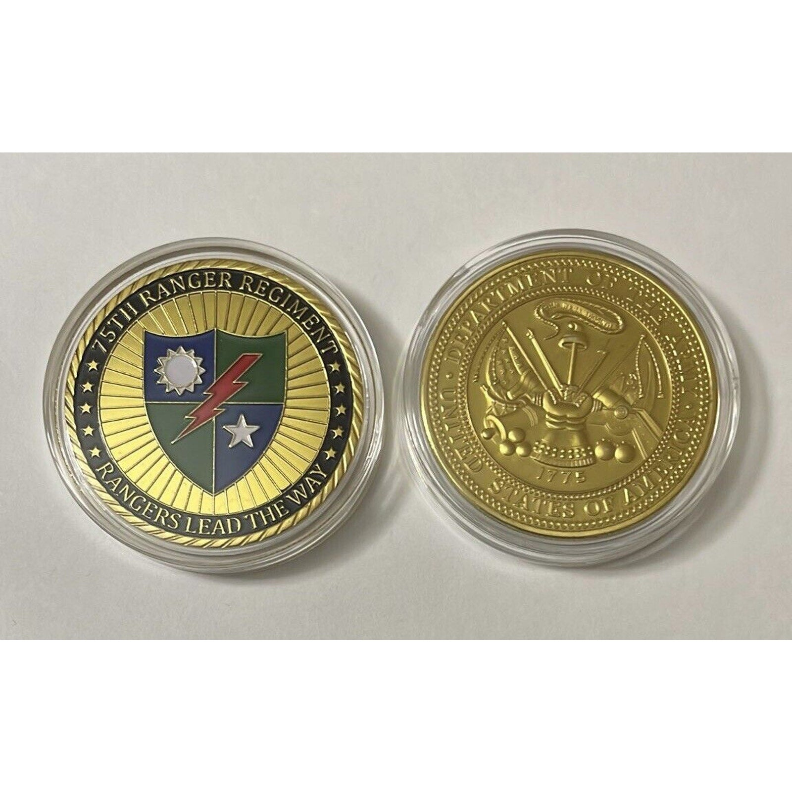 US Army 75th Ranger Regiment Rangers Lead the Way Challenge Coin